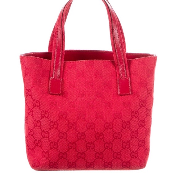 GUCCI rare vintage red tote - Picture 3 of 7